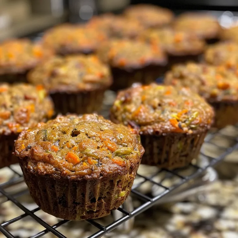 Delicious carrot zucchini mini muffins arranged on a plate, showcasing their fluffy texture.