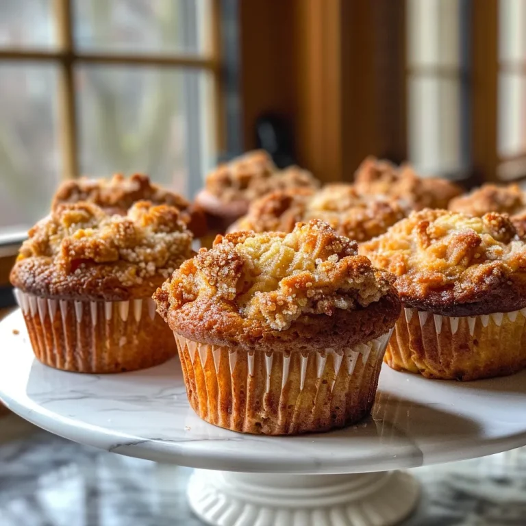 Juicy and moist cinnamon apple muffins displayed, highlighting their rich color and inviting texture.
