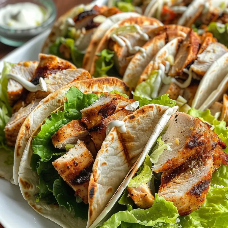 Juicy grilled chicken Caesar wrap, showcasing layers of chicken, lettuce, and Parmesan cheese.