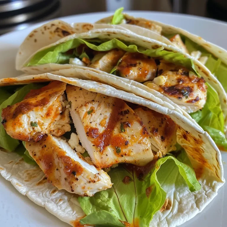 Delicious grilled chicken wrapped in a tortilla, showcasing vibrant colors.
