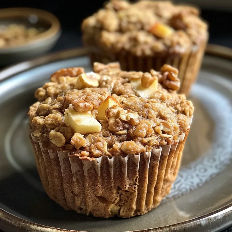 Muffin Magic: Wholesome Apple Oat Delights for Every Morning A delightful arrangement of Healthy Apple Oat Muffins, emphasizing their healthy ingredients and baked goodness.