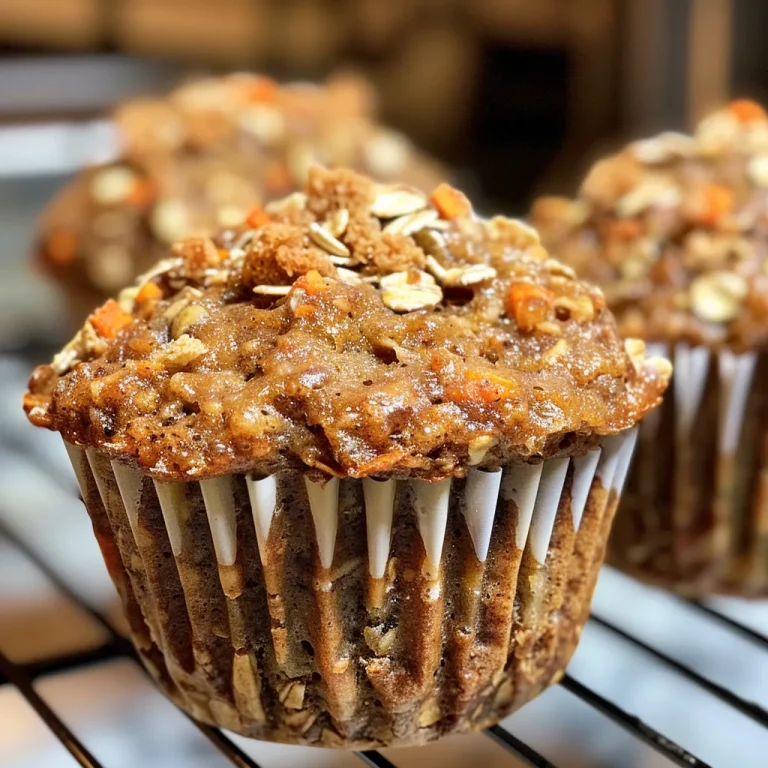 Deliciously Wholesome Carrot Cake Muffins to Brighten Your Day Juicy carrot cake muffins with a golden-brown exterior and warm spices.
