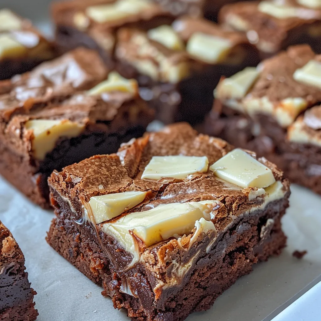 Juicy mini brownies displayed with a glossy surface and rich chocolate color.
