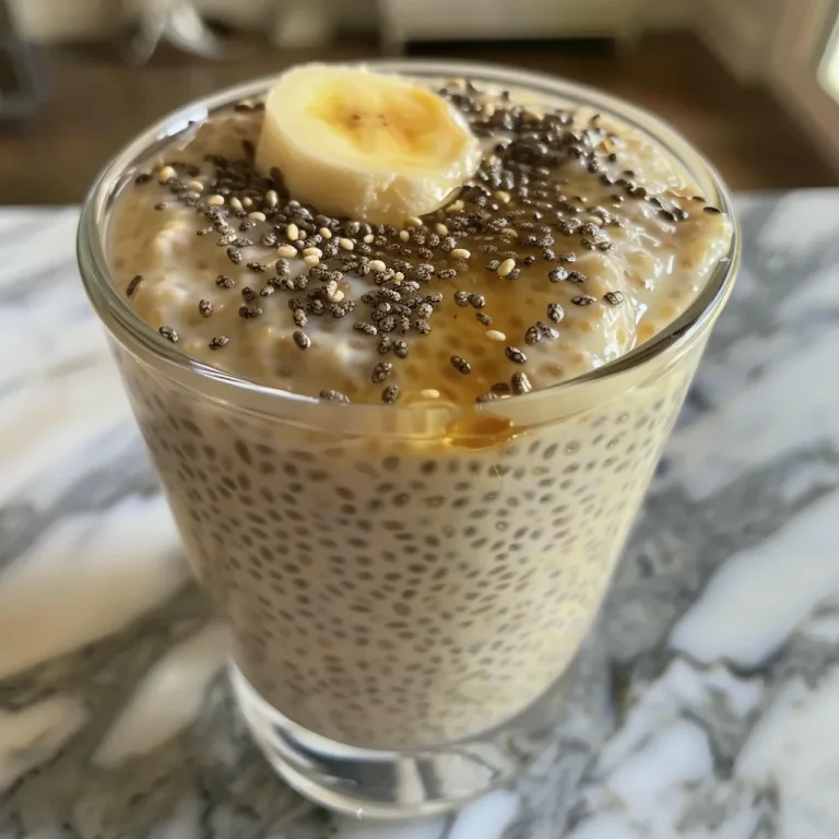 A close-up of creamy vanilla chia pudding topped with fresh berries and nuts.