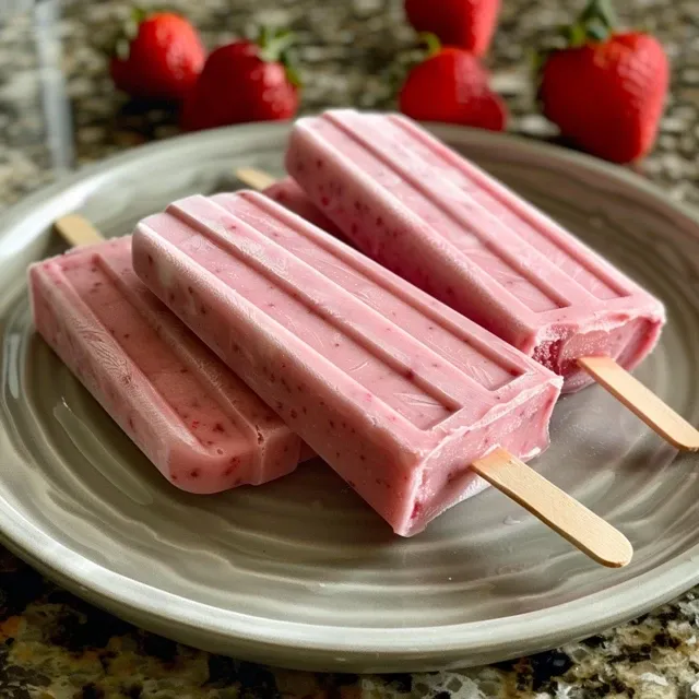 Refreshing Yogurt Popsicles A Simple Treat for Hot Days Close-up view of colorful yogurt popsicles with popsicle sticks.