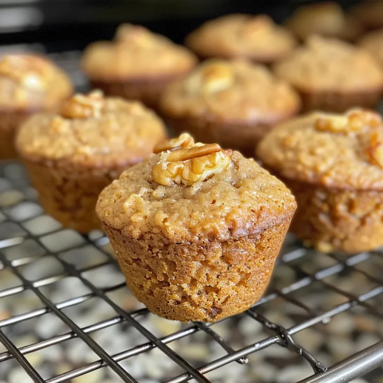 Delightfully Easy Mini Banana Muffins Perfect for Any Occasion Side view of golden-brown mini banana muffins on a white plate.