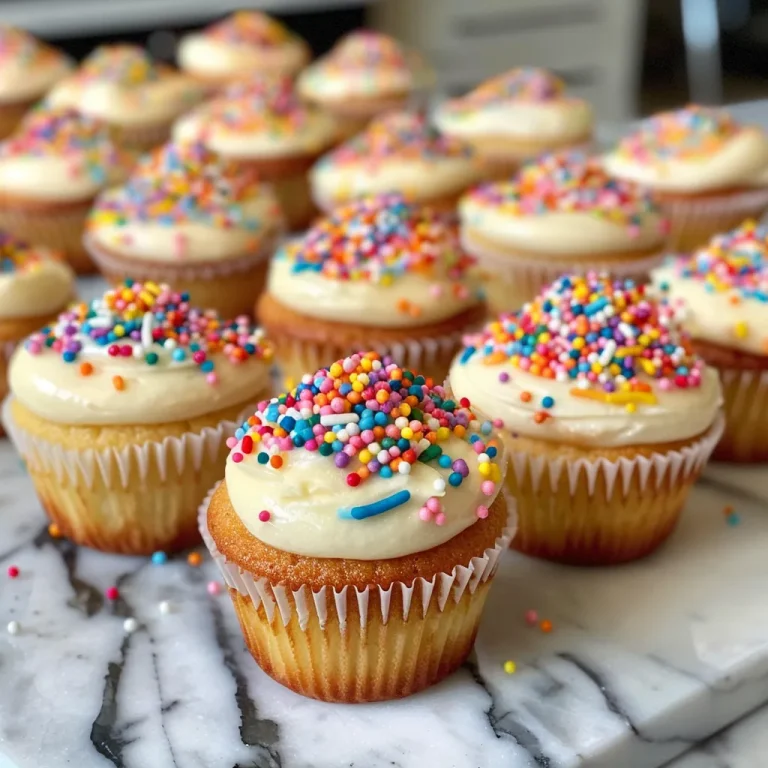 Close-up view of a colorful mini cupcake topped with creamy frosting.