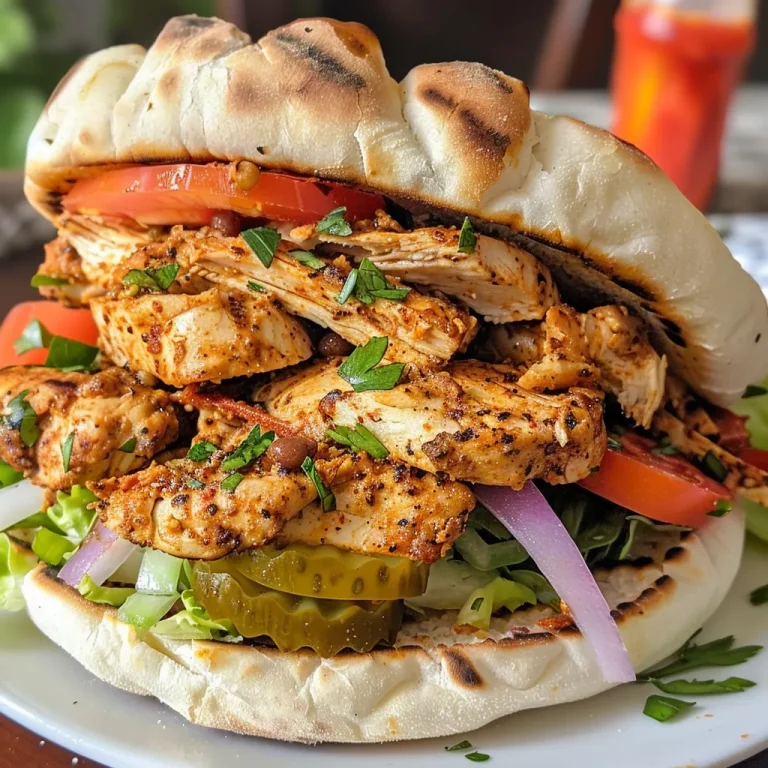 Close-up view of a juicy shawarma chicken sandwich with lettuce, tomatoes, and creamy garlic sauce.