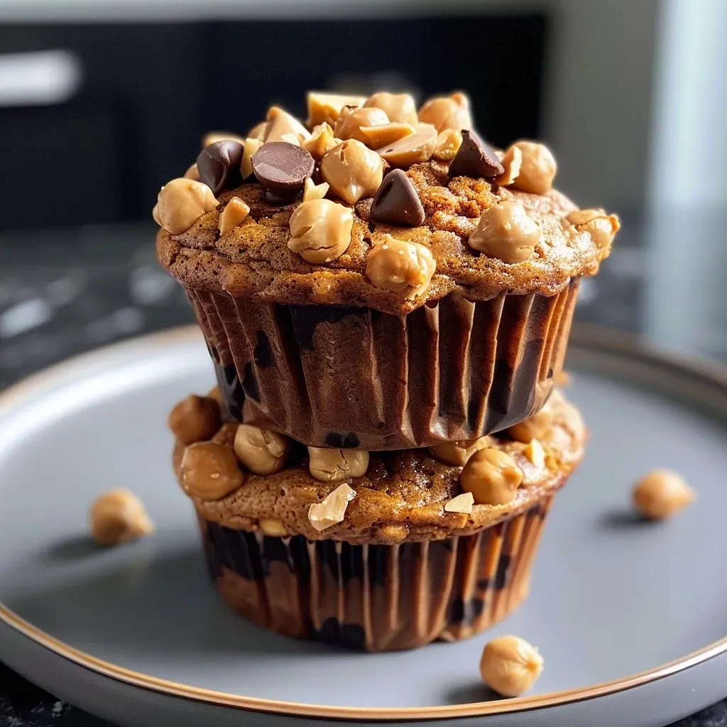 ['Close-up view of moist chickpea muffins with a golden brown crust.', 'Side angle of freshly baked chickpea muffins showcasing their fluffy texture.', 'A plate of chickpea muffins, highlighting their tempting outer layer and soft inside.', 'Juicy chickpea muffins on a rustic surface, emphasizing their appetizing appearance.']