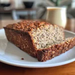 ['Close-up side view of a loaf of gluten-free quinoa bread, showcasing its texture.', 'Juicy gluten-free quinoa bread exhibiting a golden crust and soft interior.', 'A detailed side view of freshly baked gluten-free quinoa bread, highlighting its moist crumb.', 'Slice of gluten-free quinoa bread with a chewy crust, captured in natural light.']
