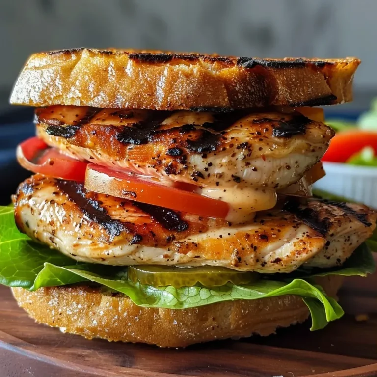 ['A close-up side view of a grilled chicken sandwich with lettuce and tomato.', 'Juicy grilled chicken sandwich featuring fresh lettuce and tomato on a toasted bun.', 'Side view detail of a grilled chicken sandwich stacked with lettuce, tomato, and mayo.', 'A delectable grilled chicken sandwich showcasing its ingredients in vibrant colors.']