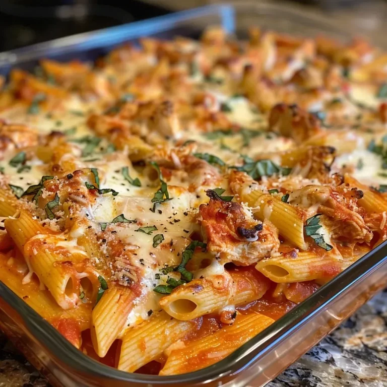 ['Close-up of a hearty chicken parmesan casserole topped with melted cheese and fresh herbs.', 'Side view of a chicken parmesan casserole with layers of pasta, chicken, and marinara sauce.', 'Juicy chicken parmesan casserole served in a baking dish, showcasing its cheesy topping.', 'Delicious high-protein chicken parmesan casserole with shredded chicken and gooey mozzarella.']
