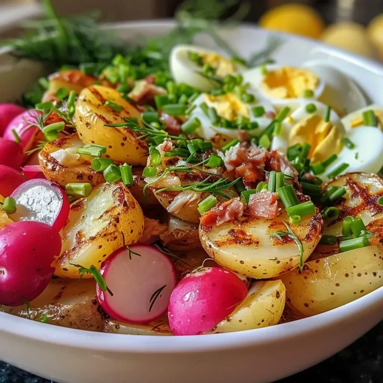 ['Close-up view of a colorful Okroshka salad featuring vegetables and chicken in a bowl.', 'Freshly prepared Okroshka with an assortment of diced vegetables and a creamy dressing.', 'Side view of a bowl of Okroshka showcasing vibrant ingredients and textures in a refreshing dish.', 'Detailed view of Okroshka, highlighting the mix of potatoes, eggs, and cucumbers.']