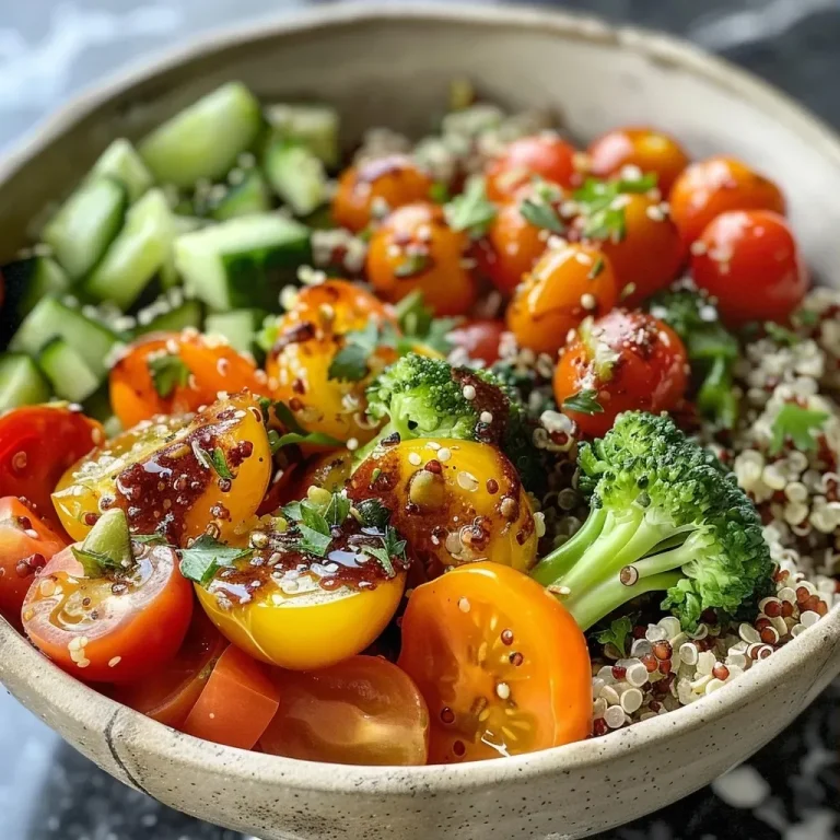 ['A close-up view of a vibrant quinoa bowl filled with colorful vegetables and protein.', 'A side view of a quinoa bowl showcasing a mix of cooked quinoa and fresh ingredients.', 'A beautifully arranged quinoa bowl with an assortment of toppings and sauces.', 'A detailed image of a healthy quinoa bowl featuring grains, veggies, and dressing.']