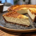 ['A close-up side view of a creamy sugar-free cheesecake with a smooth texture.', 'Velvety sugar-free cheesecake presented in a close-up shot, highlighting its rich layers.', 'Side view of a slice of sugar-free cheesecake, showcasing its silky surface and crust.', 'Delicious sugar-free cheesecake captured in detail, emphasizing its creamy consistency.']