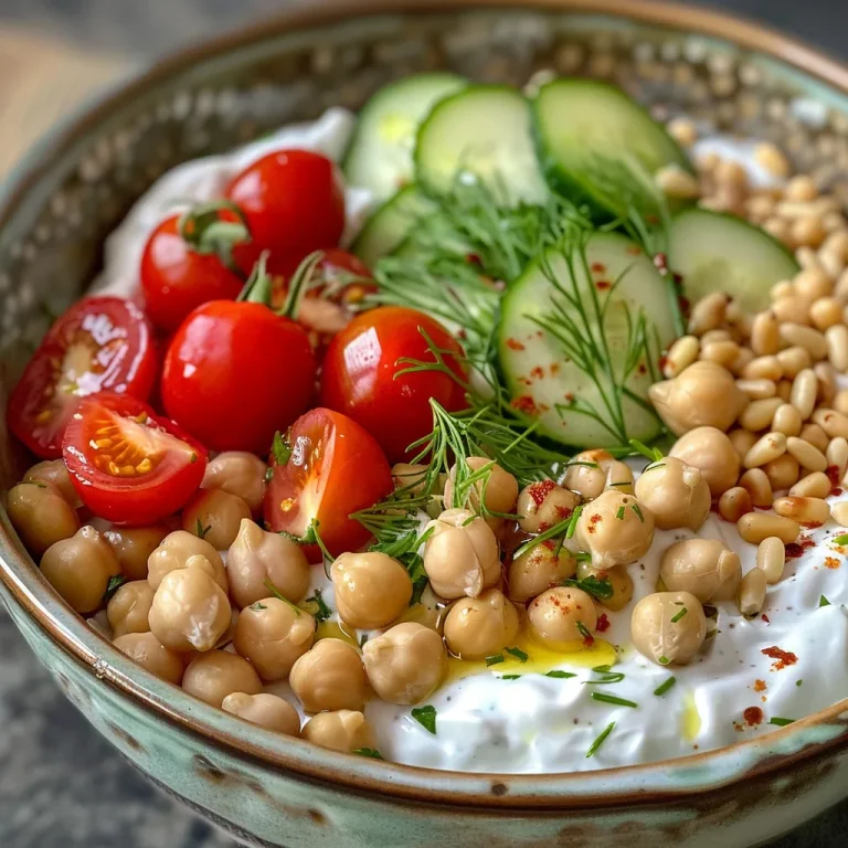 ['Close-up view of a Mediterranean Chickpea Yogurt Snack Cup with colorful ingredients.', 'Side shot of a vibrant Mediterranean Chickpea Yogurt Snack Cup featuring layers of yogurt and vegetables.', 'Detailed image of a Mediterranean snack cup showcasing chickpeas, yogurt, and fresh vegetables.', 'Close-up of a healthy Mediterranean Chickpea Yogurt Snack Cup with toppings and crispbreads.']