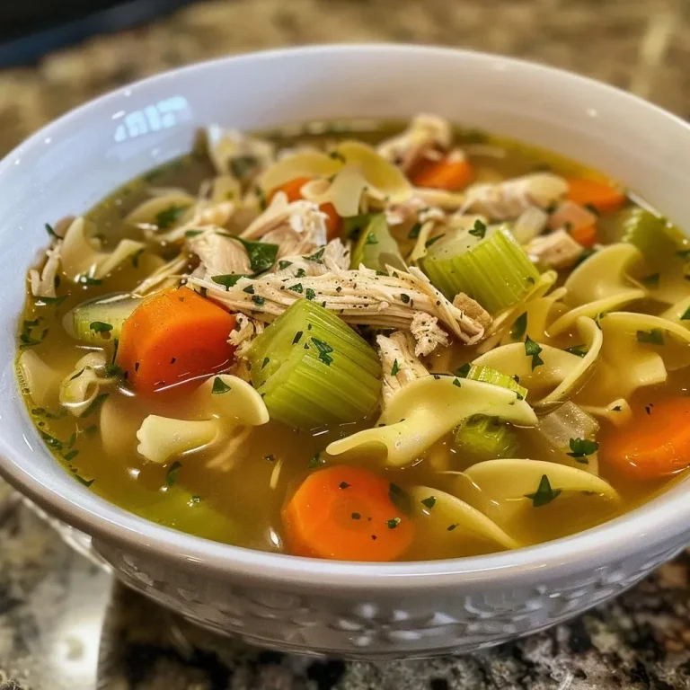 ['Close-up view of a bowl of Easy Rotisserie Chicken Soup with visible vegetables and chicken.', 'Side angle of a hearty rotisserie chicken soup showcasing noodles, carrots, and herbs.', 'Detailed shot of a steaming bowl of chicken soup filled with chopped vegetables and shredded chicken.', 'Close-up image of a delicious chicken soup featuring vibrant colors from fresh ingredients.']