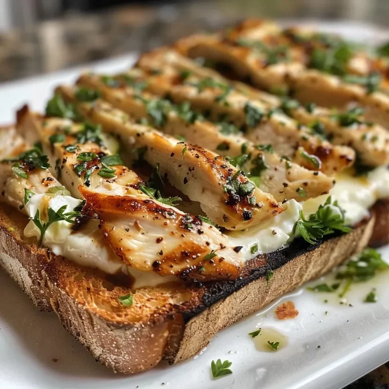 ['Close-up view of a crunchy chicken cucumber toast topped with cottage cheese and parsley.', 'Side view of high-protein chicken toast featuring fresh cucumber slices and cottage cheese.', 'Juicy grilled chicken on whole grain toast, garnished with cucumber and parsley.', 'Tasty chicken cucumber toast with a creamy cottage cheese spread and vibrant toppings.']