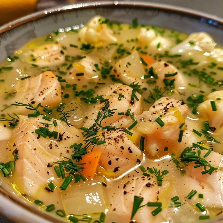['Close-up of a bowl of Norwegian fish soup with visible salmon chunks and colorful vegetables.', 'Side view of a creamy Norwegian fish soup garnished with dill and served in a rustic bowl.', 'Juicy Norwegian fish soup featuring salmon, leeks, and cauliflower in a rich broth.', 'Tasty fish soup with fresh ingredients, showing the vibrant colors of vegetables and fish.']