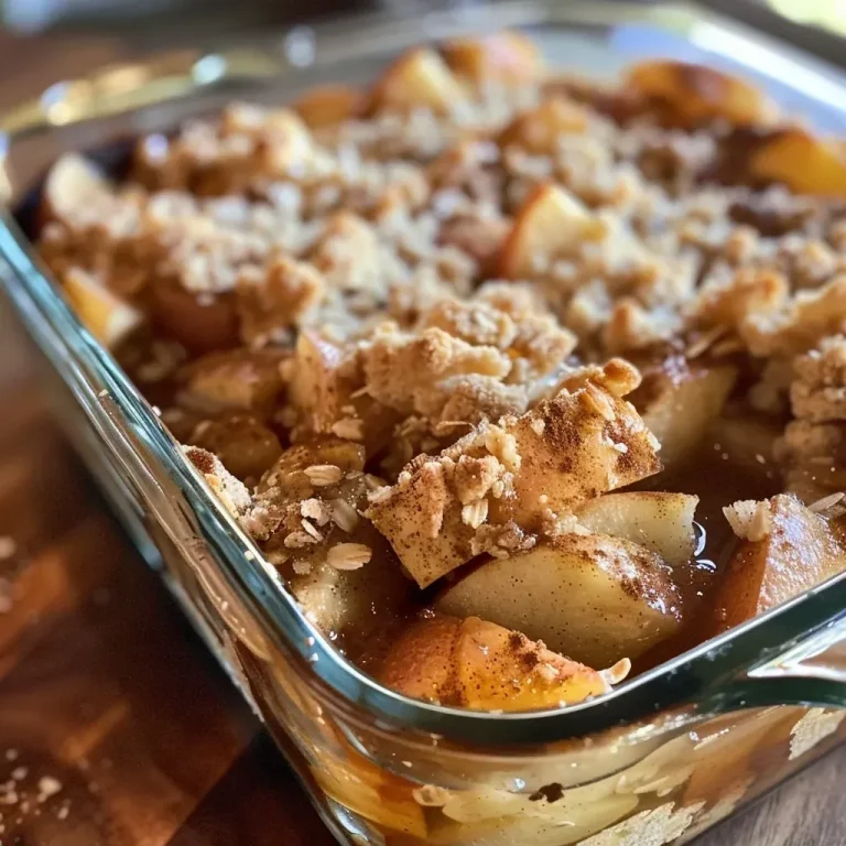 Embrace Cozy Flavors with This Easy Apple Chai Cobbler Close-up of Apple Chai Cobbler with a golden crust and visible apple chunks, taken from a side angle.