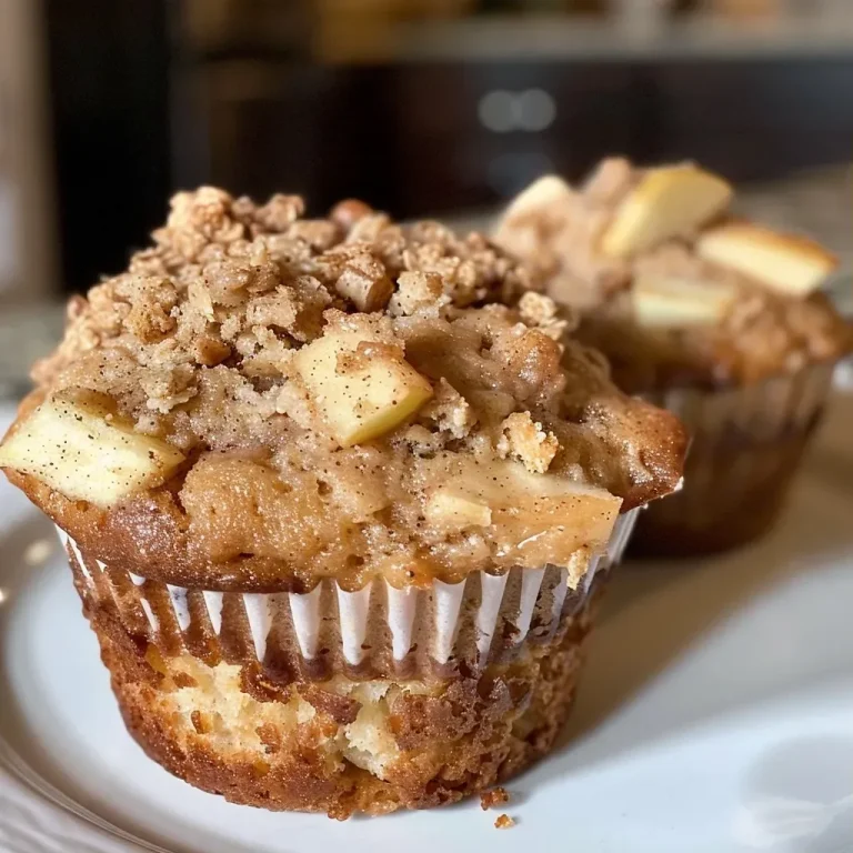Delightful Apple Cinnamon Muffins: A Cozy Treat for Any Day Close-up view of warm, golden-brown Apple Cinnamon Muffins topped with a brown sugar streusel.