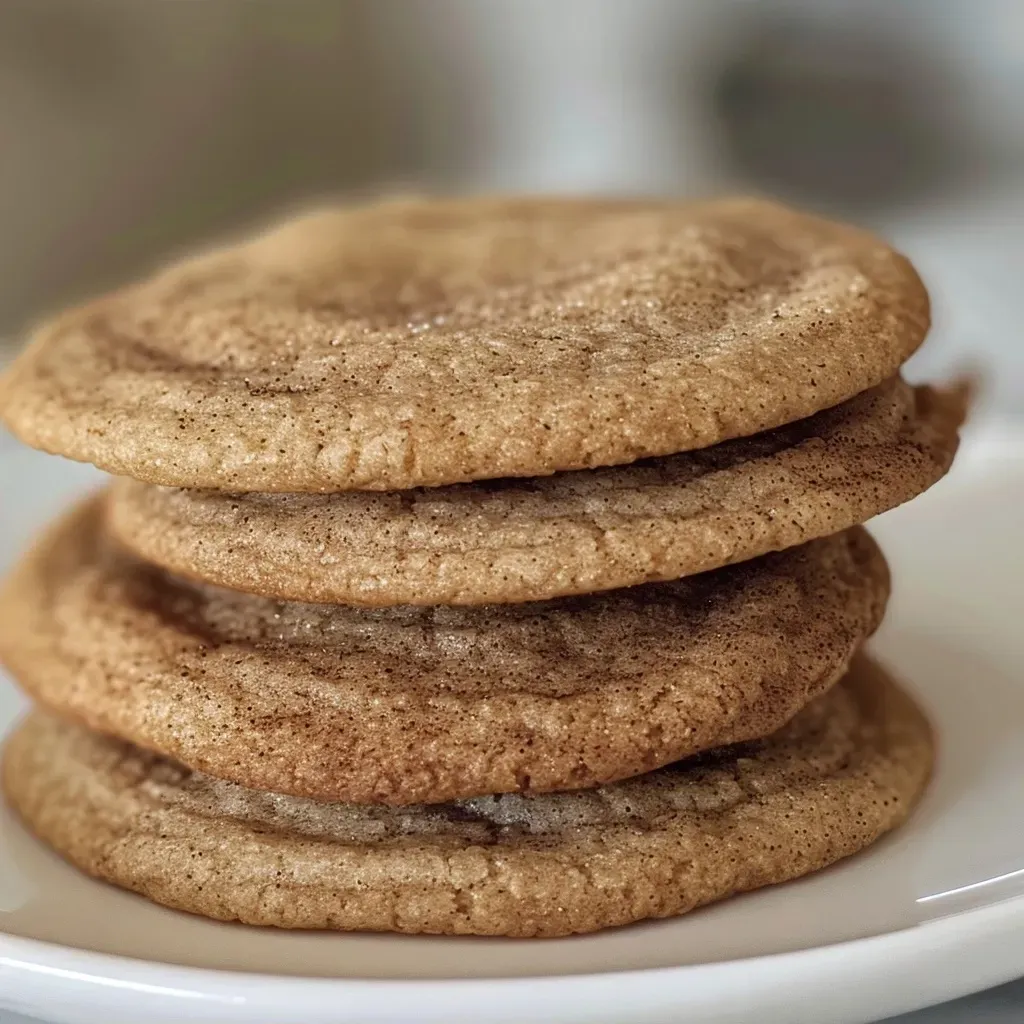 Close-up of freshly baked Chai Cookies with a golden-brown exterior.