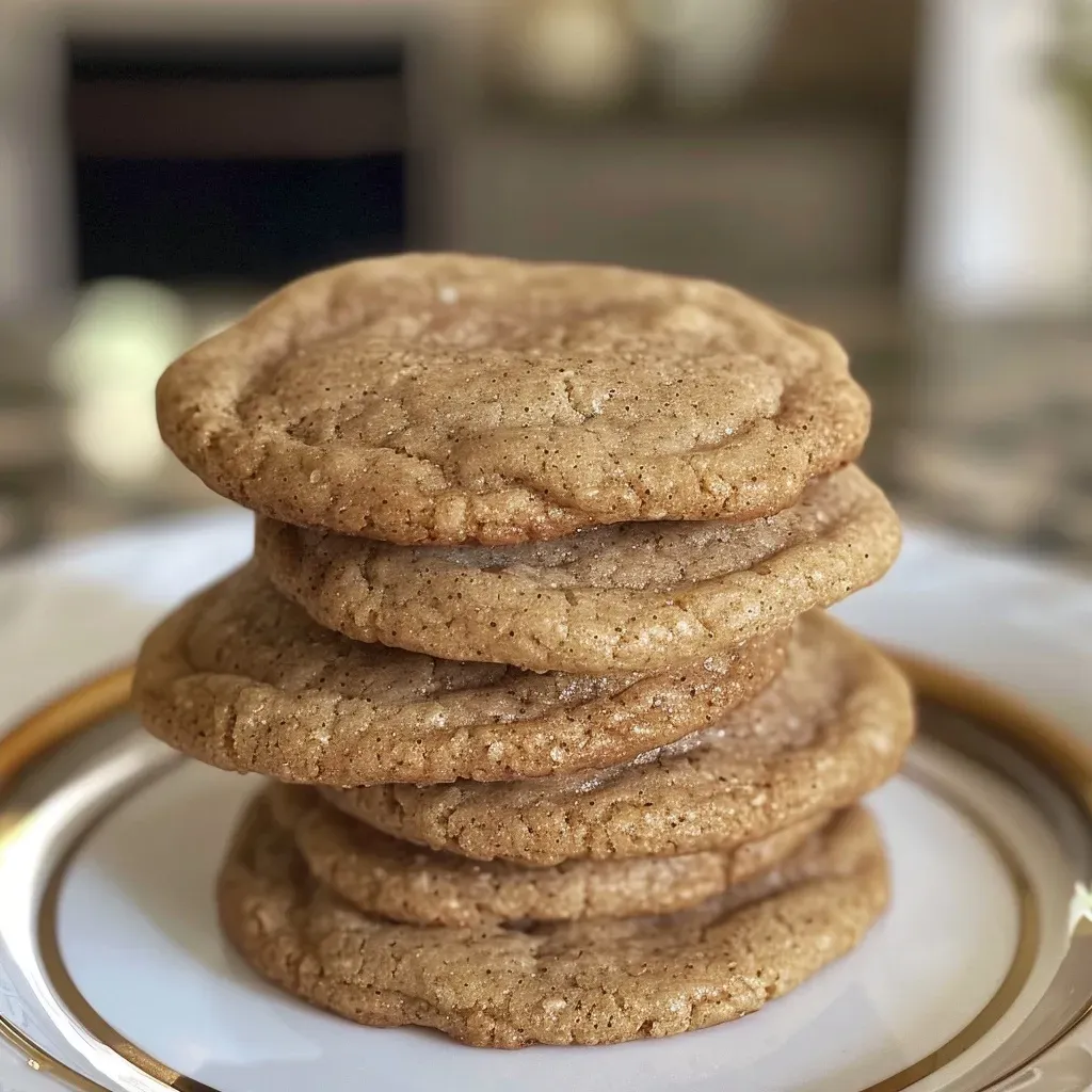 Side view of Chai Cookies showcasing their soft and chewy texture.