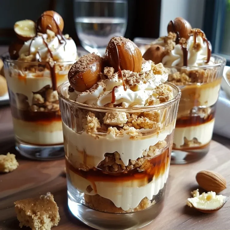 Delightfully Decadent Chestnut Cream Verrines for Any Occasion Close-up side view of a chestnut cream verrine with whipped cream and marron garnish.
