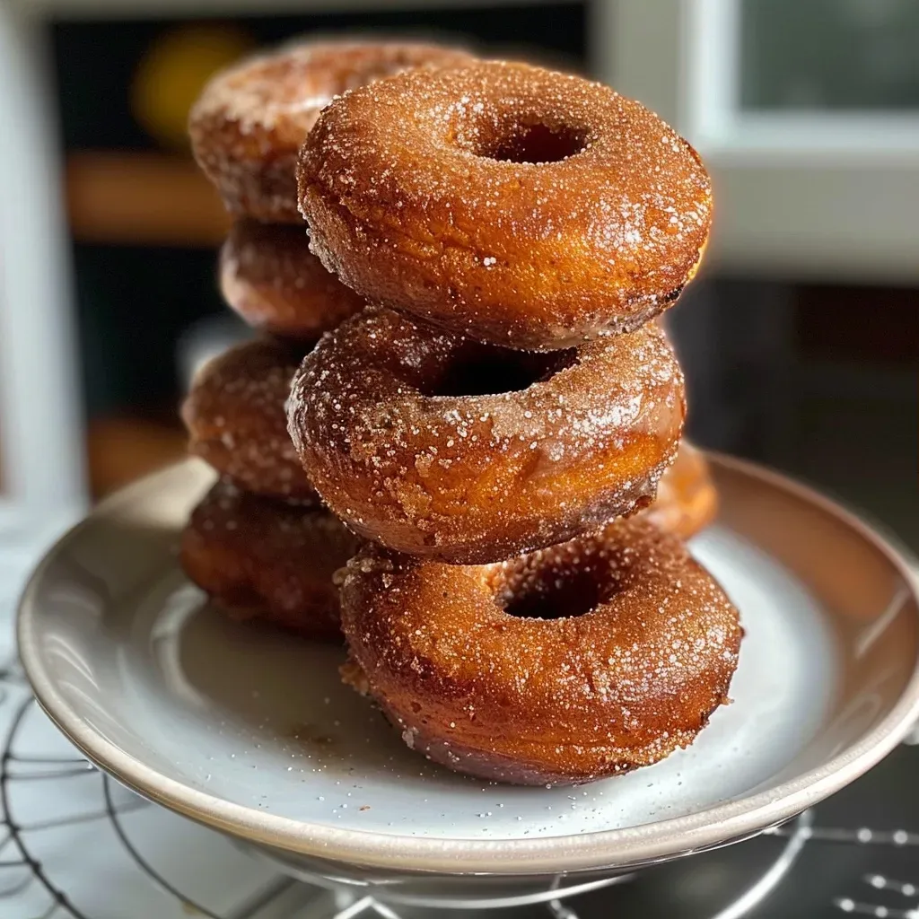 Close-up of a gingerbread donut with a glaze, showcasing its texture.