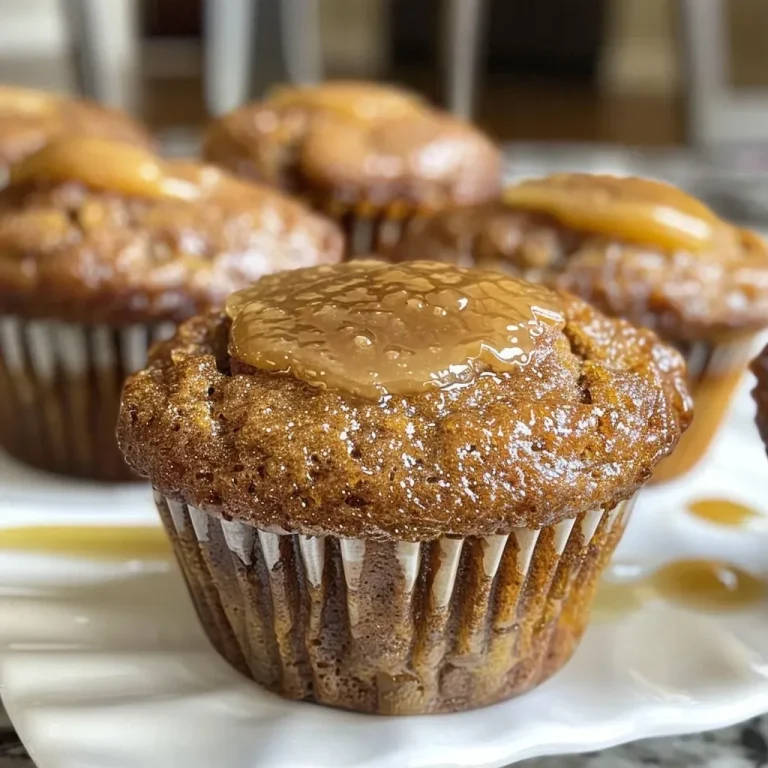 Wholesome Apple Butter Muffins: A Cozy Baking Adventure Close-up of moist apple butter muffins with a golden brown crust.