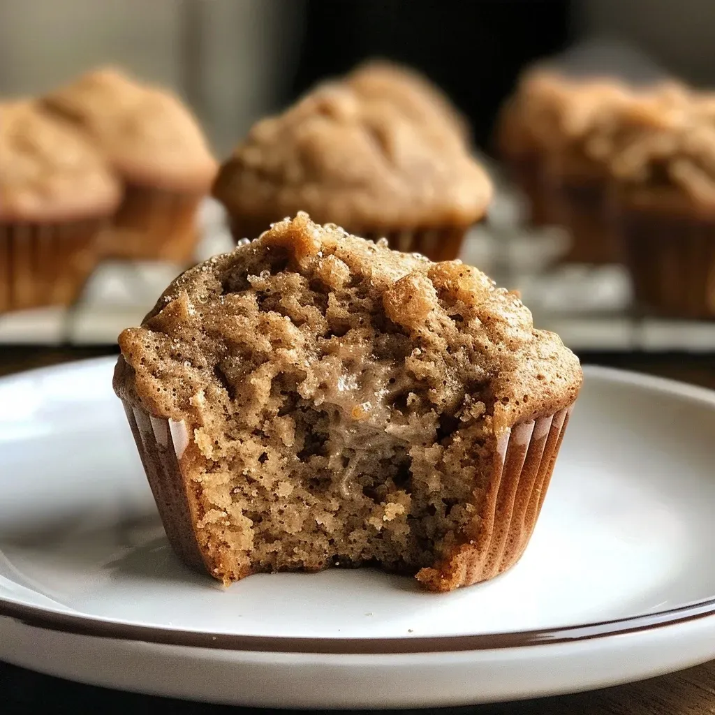 Delicious gluten-free chai muffins displayed from the side, highlighting their golden brown tops.