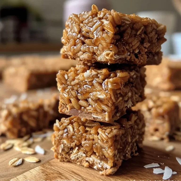 Wholesome Crunch: Your New Favorite Rice Crispy Squares Close-up of healthy rice crispy squares on a white plate.