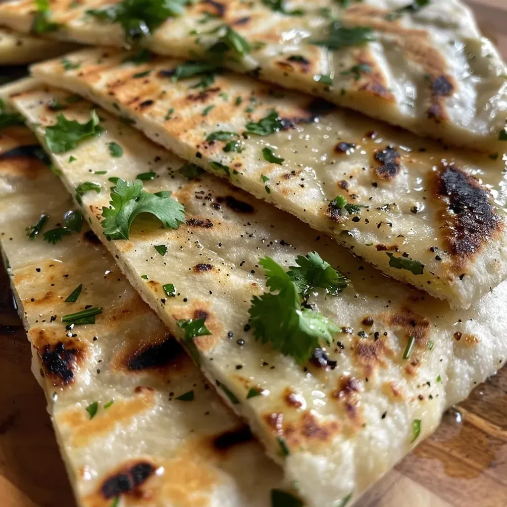 Juicy, delicious high protein flatbread displayed on a rustic wooden surface.