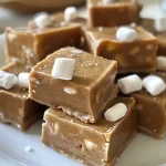 Close-up view of Vanilla Chai Fudge with a creamy texture and visible spices.