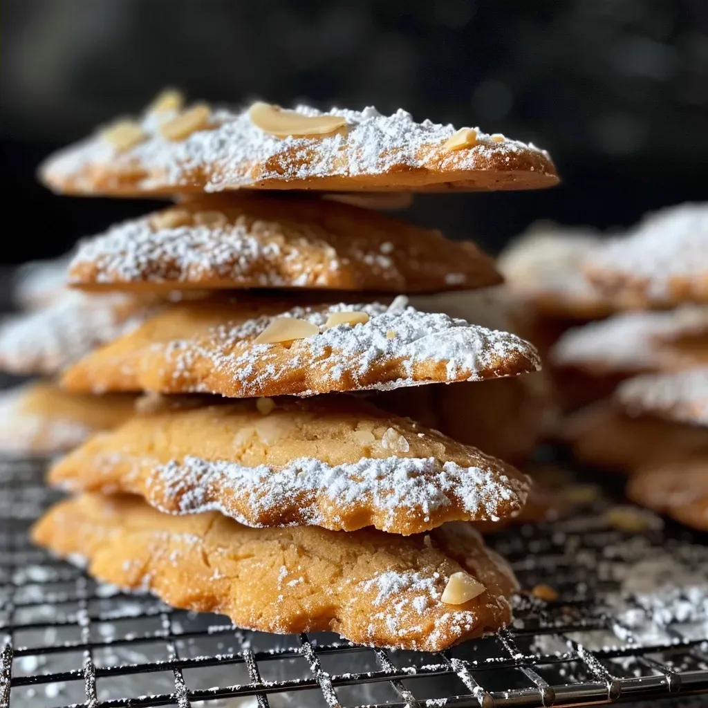 Side view of Witch Finger Cookies featuring a greenish hue and almond tips.
