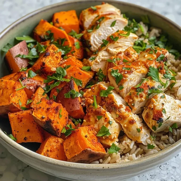 Fuel Your Day with This Wholesome Chicken Sweet Potato Bowl Chicken Sweet Potato Bowl: Your Easy High-Protein Meal!
