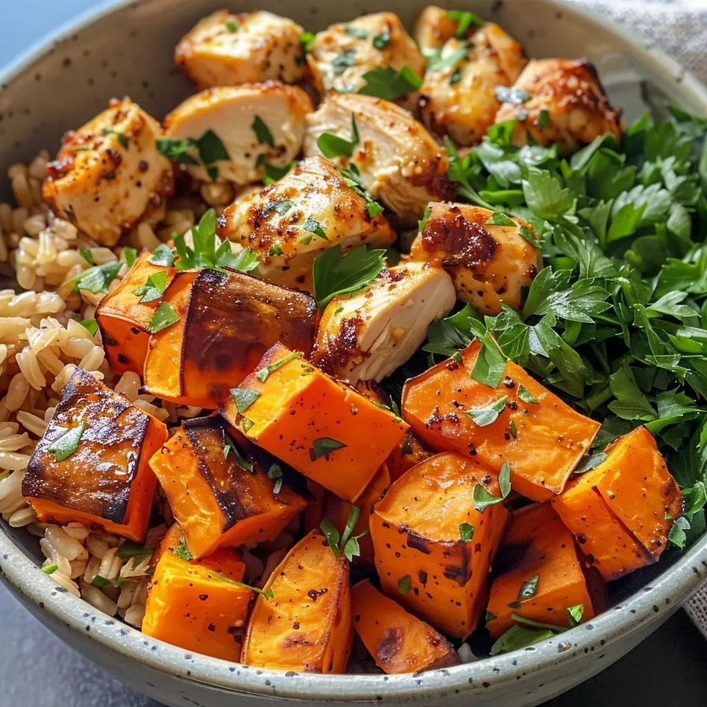 Chicken Sweet Potato Bowl: Your Easy High-Protein Meal!