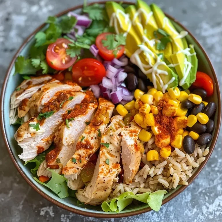 Effortless Chicken Taco Bowls A Flavorful Weeknight Delight Chicken Taco Bowl with Brown Rice