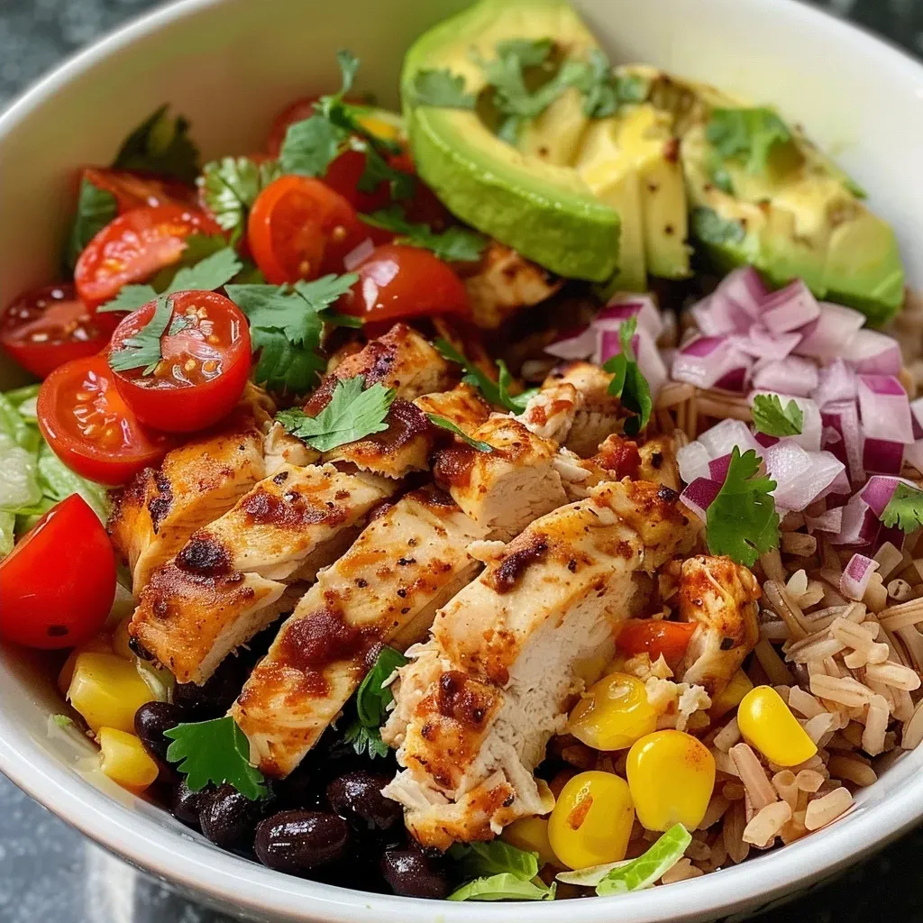 Chicken Taco Bowl with Brown Rice