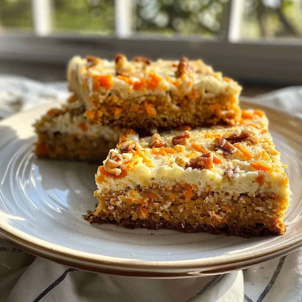 Cottage Cheese Carrot Cake Bars