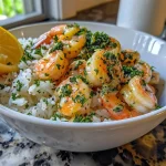 Creamy Garlic Butter Shrimp and Rice Bowls