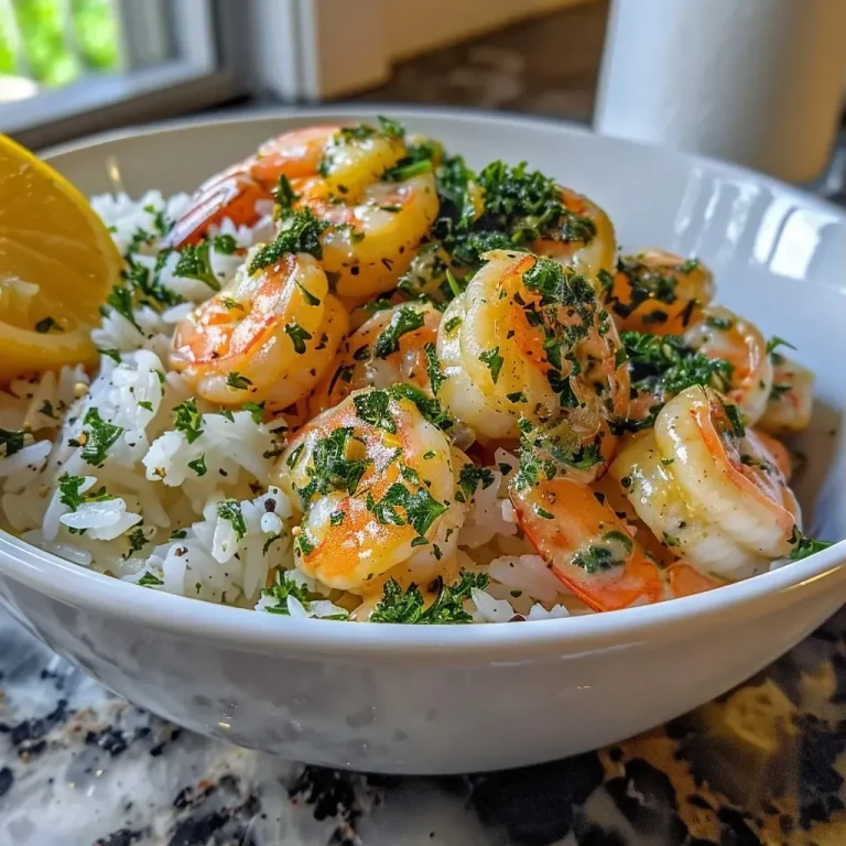 Indulge in Easy Elegance: Creamy Garlic Butter Shrimp and Rice Bowls Creamy Garlic Butter Shrimp and Rice Bowls