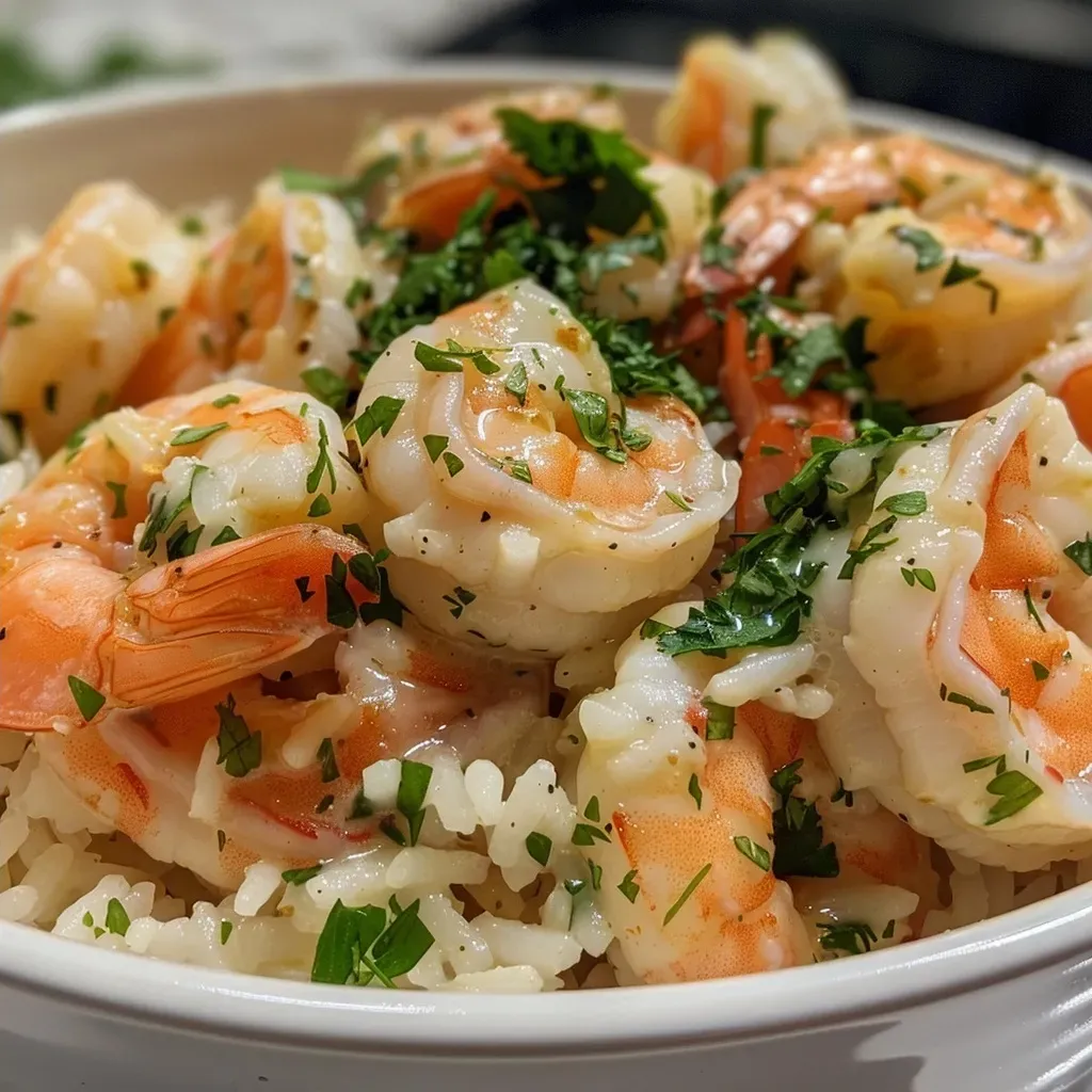 Creamy Garlic Butter Shrimp and Rice Bowls
