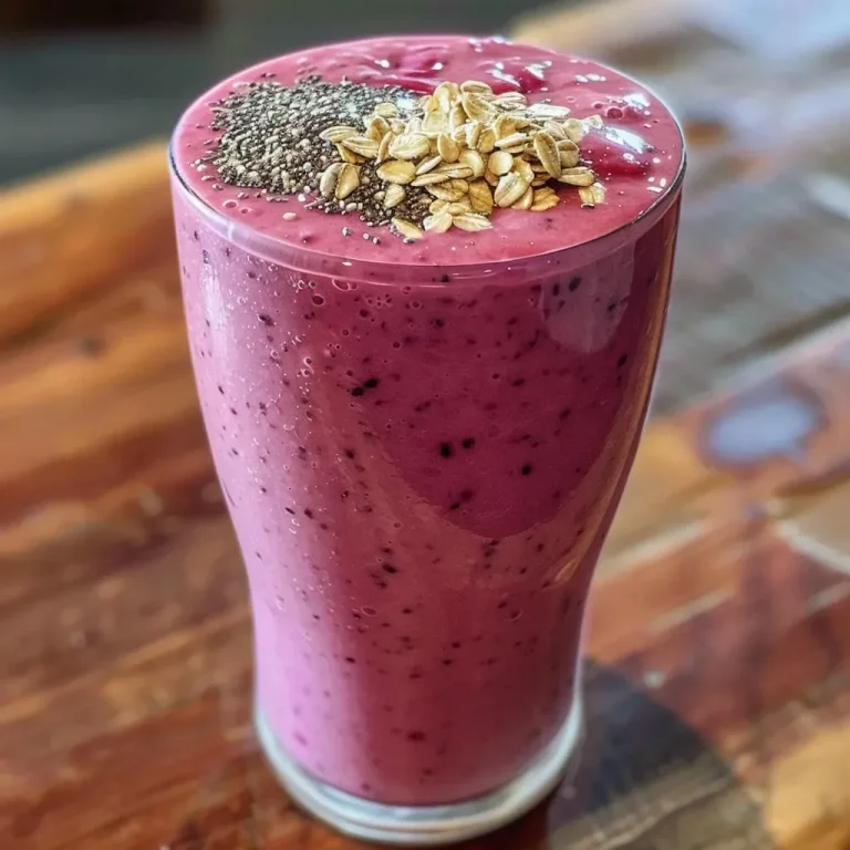A Wholesome Berry Oat Milk Smoothie for Effortless Mornings Easy Berry Oat Milk Breakfast Smoothie Recipe for Busy Mornings