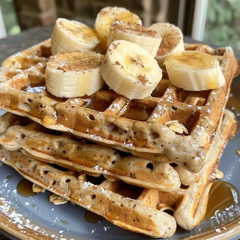Wake Up to Delicious: Easy Flourless Banana Oat Waffles Flourless Banana Oat Waffles