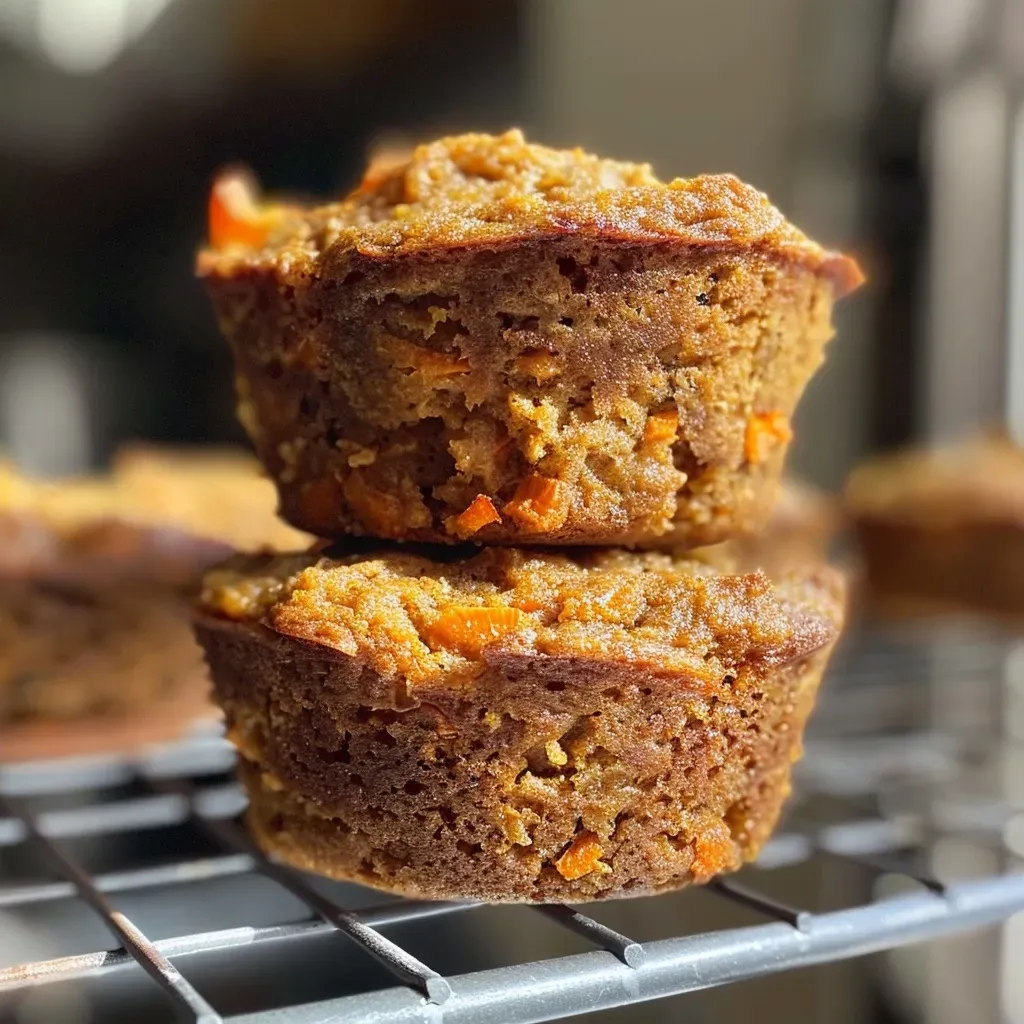 Flourless Spiced Carrot Greek Yogurt Muffin-Cakes Recipe