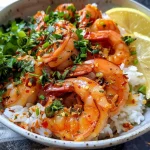 Garlic Prawn Rice Bowl Herbs