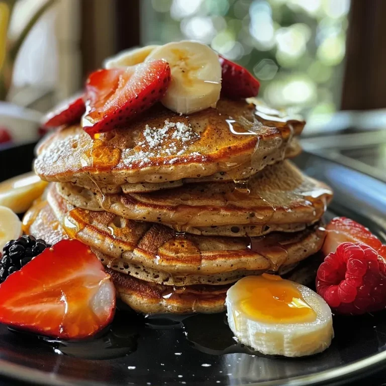 Sweet and Simple: Your New Favorite Banana Oatmeal Pancakes Healthy Banana Oatmeal Pancakes