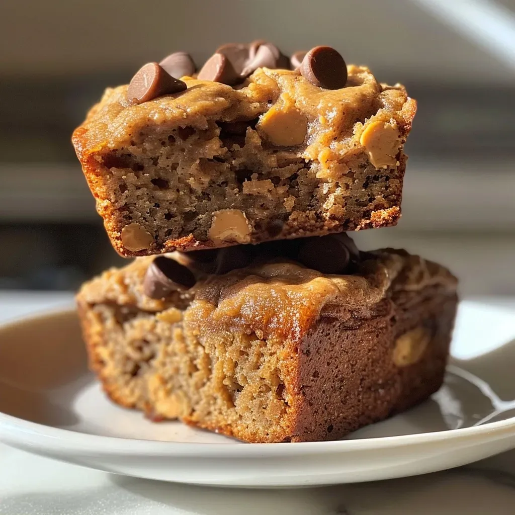 Healthy Peanut Butter Banana Muffins