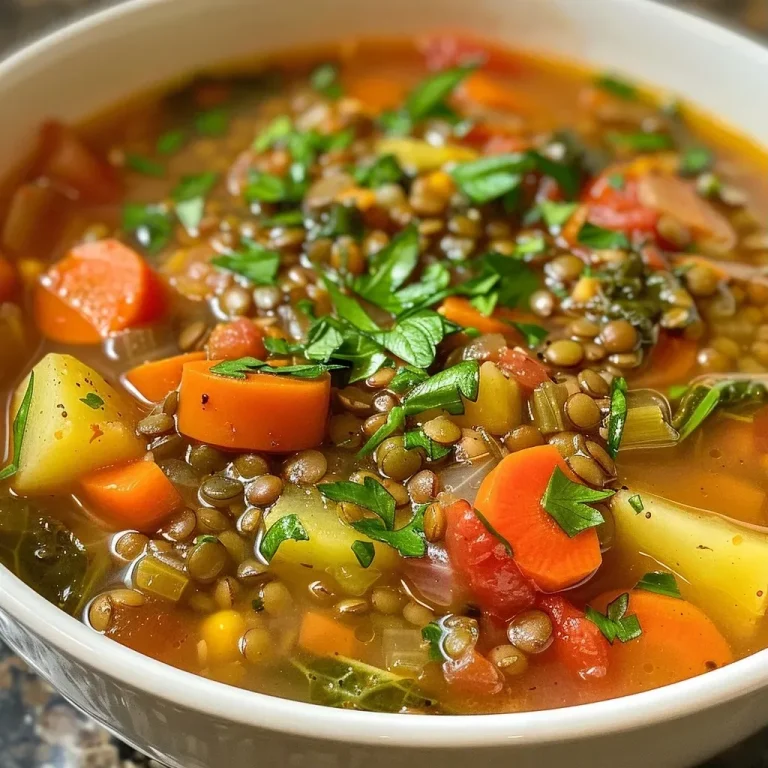 Hearty Lentil and Potato Soup